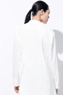 Outlet COS THE TAILORED WAIST SHIRT WHITE