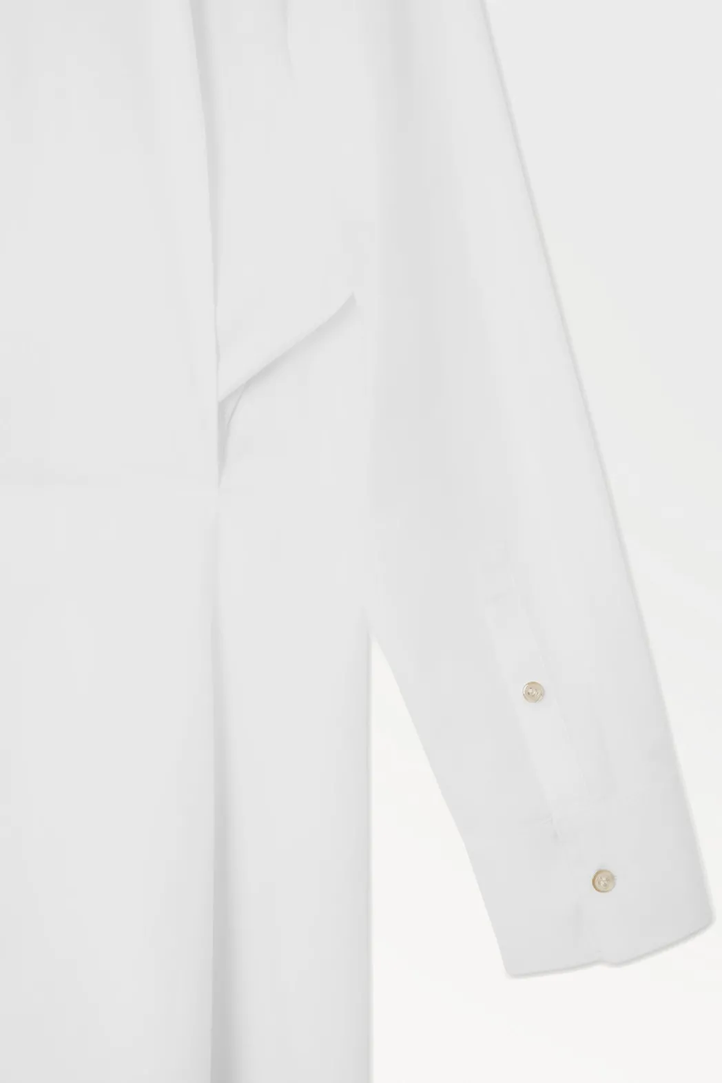 Outlet COS THE TAILORED WAIST SHIRT WHITE