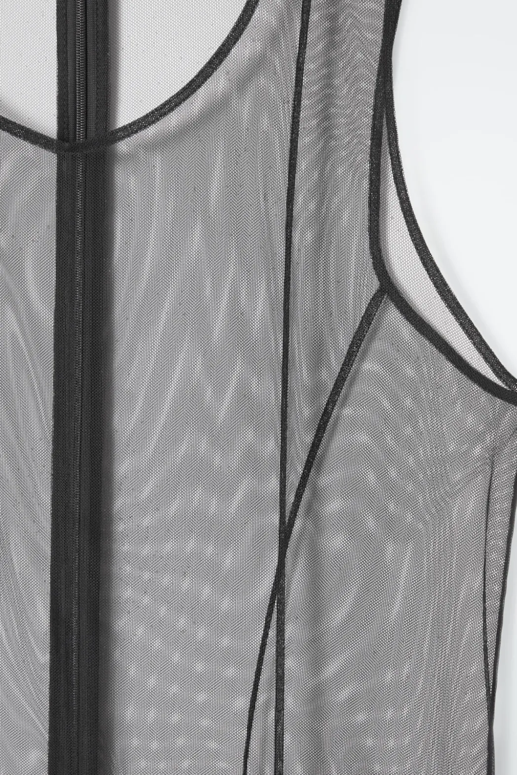 Discount COS THE TULLE MAXI DRESS CARBON