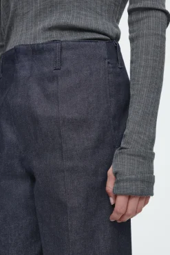 Outlet COS THE WIDE-LEG RAW DENIM JEANS INDIGO