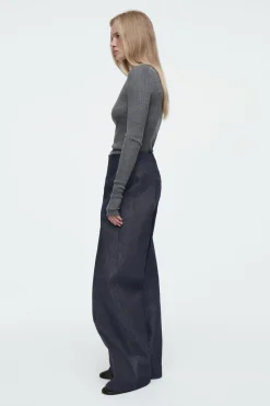 Outlet COS THE WIDE-LEG RAW DENIM JEANS INDIGO