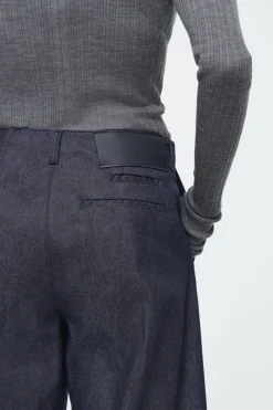 Outlet COS THE WIDE-LEG RAW DENIM JEANS INDIGO