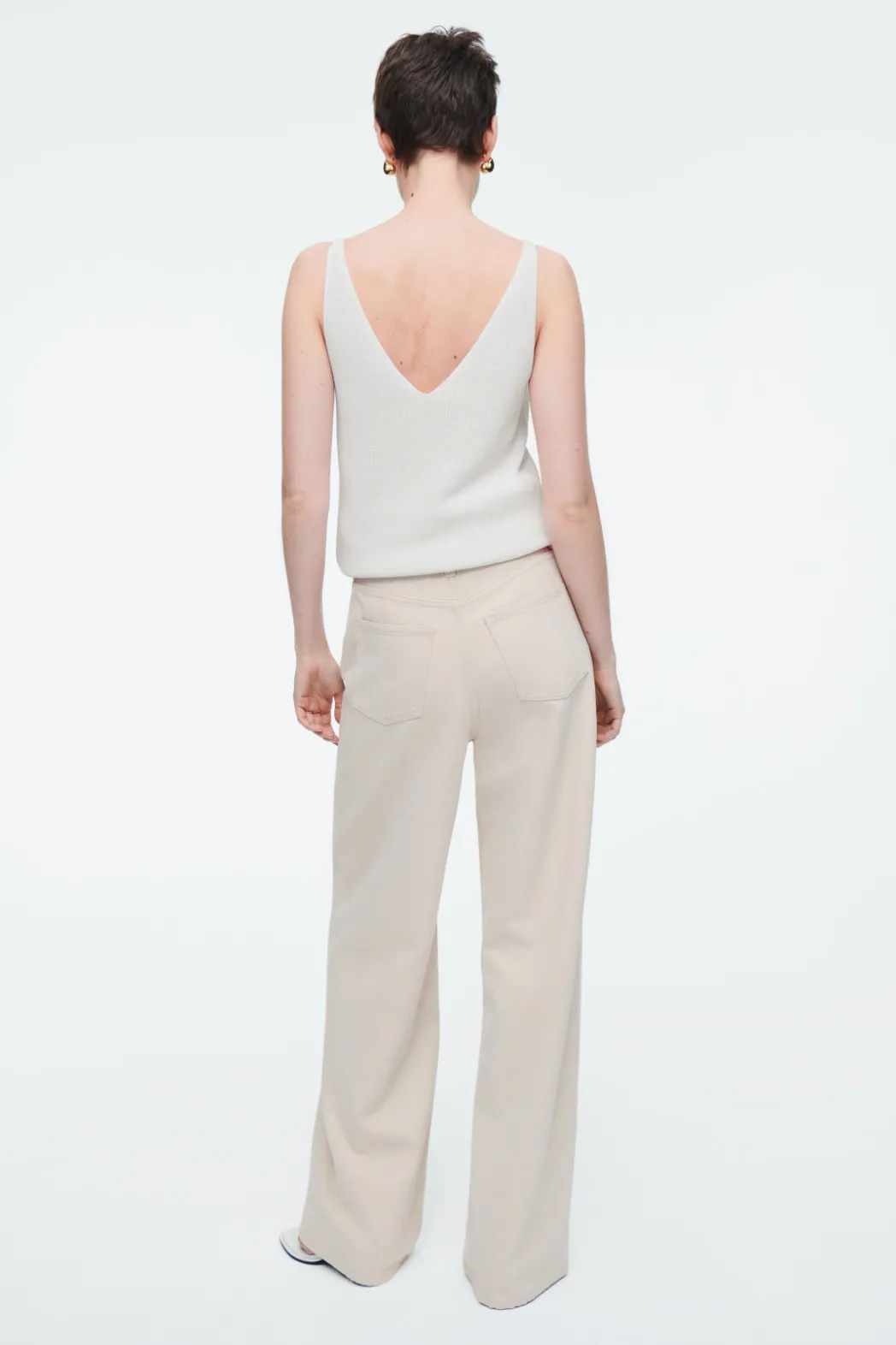 Online COS TIDE WIDE-LEG JEANS ECRU