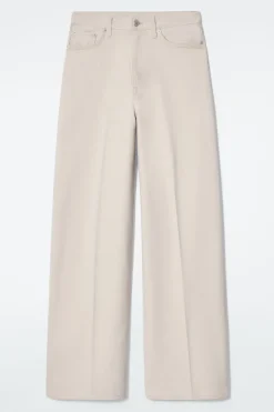 Online COS TIDE WIDE-LEG JEANS ECRU