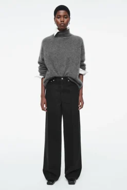 Hot COS TIDE WIDE-LEG JEANS BLACK