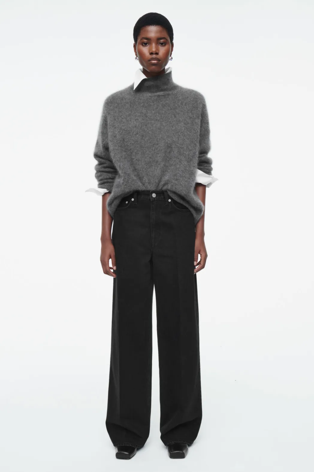 Hot COS TIDE WIDE-LEG JEANS BLACK