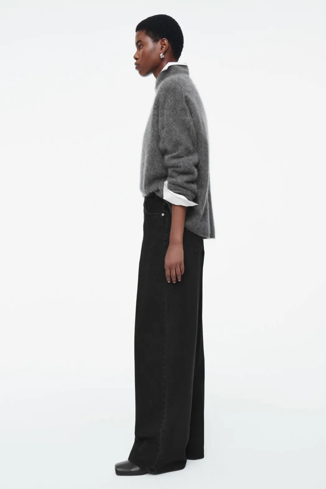 Hot COS TIDE WIDE-LEG JEANS BLACK