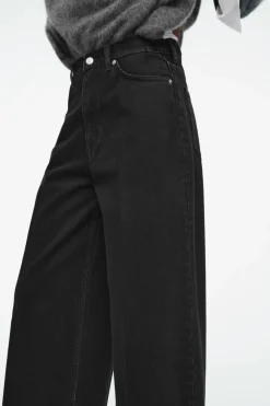 Hot COS TIDE WIDE-LEG JEANS BLACK