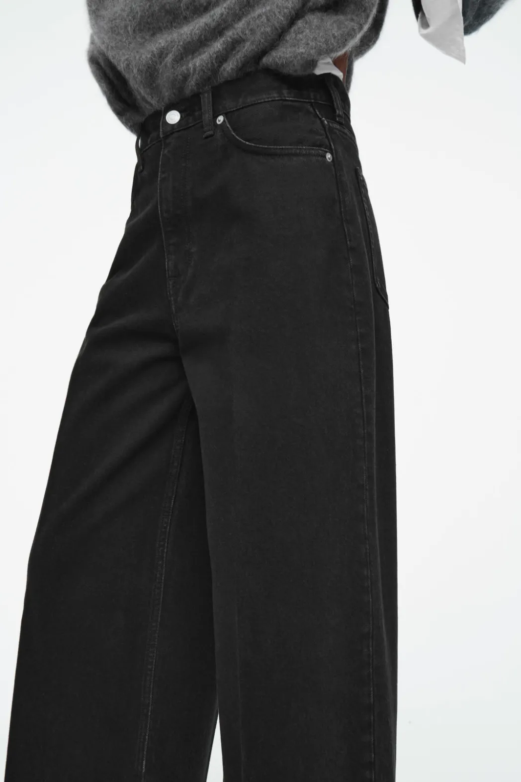 Hot COS TIDE WIDE-LEG JEANS BLACK