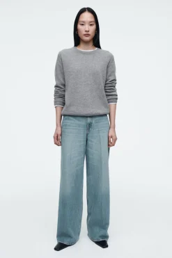 Outlet COS TIDE WIDE-LEG JEANS DUSTY BLUE