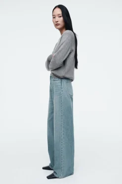 Outlet COS TIDE WIDE-LEG JEANS DUSTY BLUE