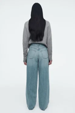 Outlet COS TIDE WIDE-LEG JEANS DUSTY BLUE