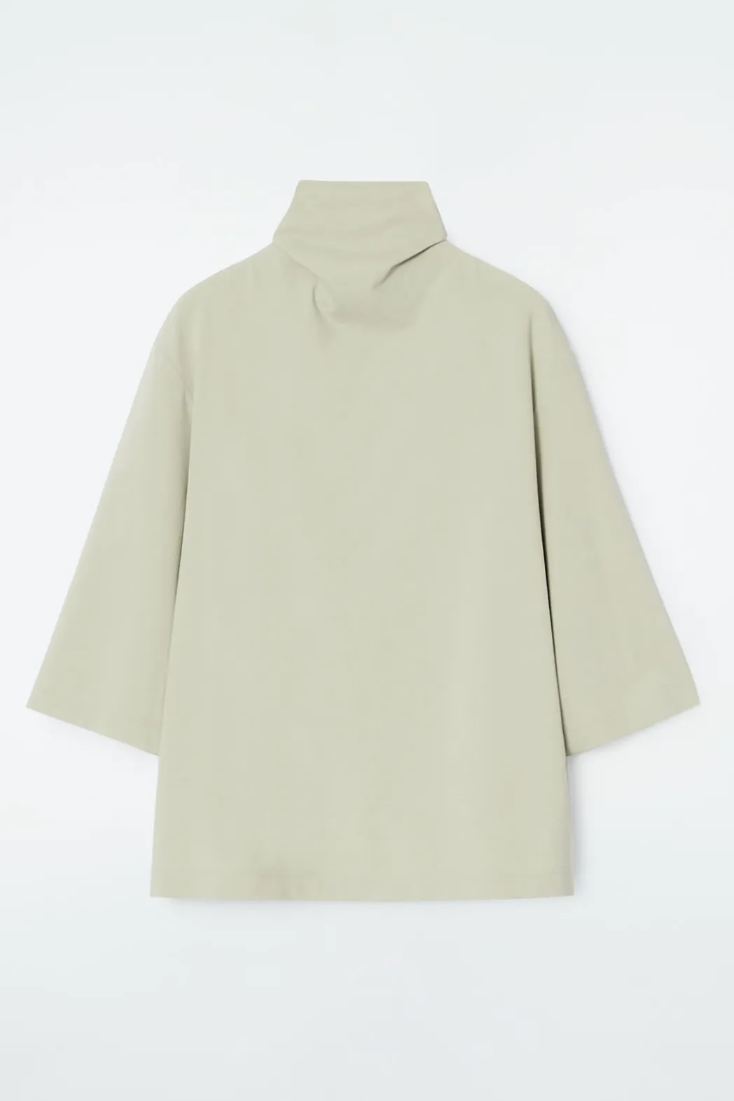 Best COS TIE-NECK JERSEY TOP BEIGE