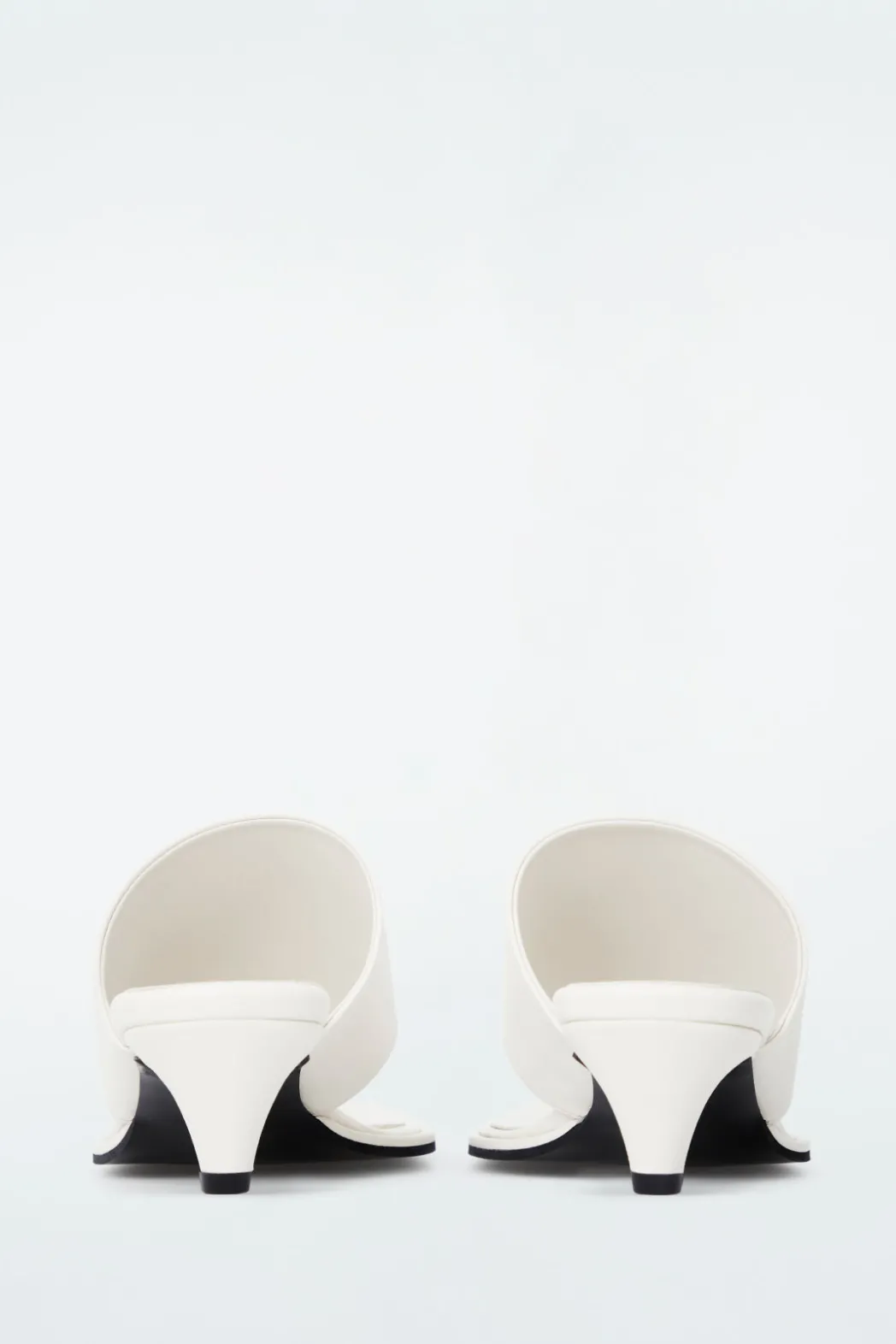 Outlet COS TOE-POST HEELED SANDALS WHITE