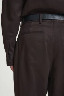 Clearance COS TOPSTITCHED TAPERED PANTS BROWN