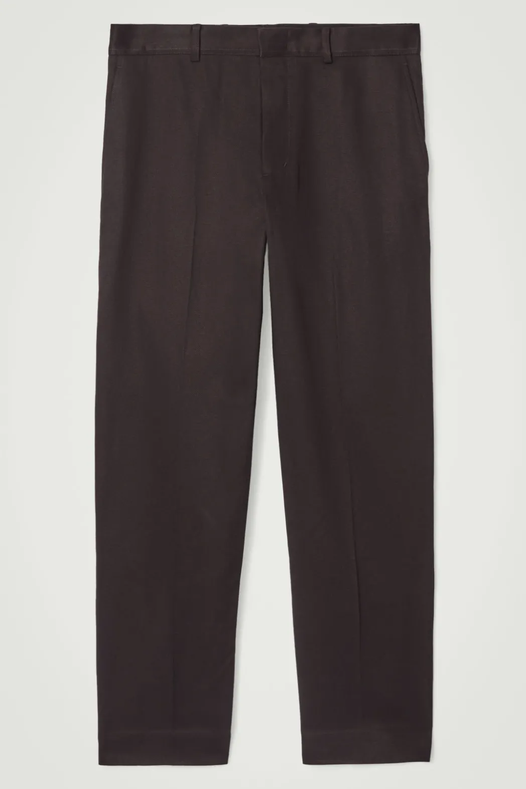 Clearance COS TOPSTITCHED TAPERED PANTS BROWN