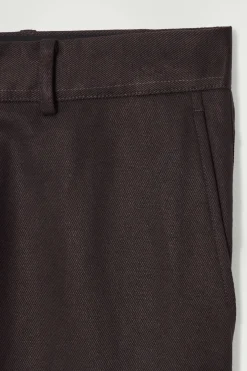Clearance COS TOPSTITCHED TAPERED PANTS BROWN
