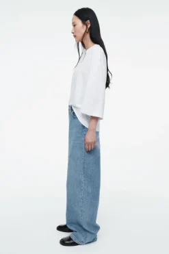 Outlet COS TRAPEZE RELAXED T-SHIRT WHITE