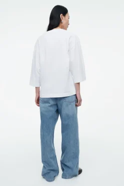 Outlet COS TRAPEZE RELAXED T-SHIRT WHITE