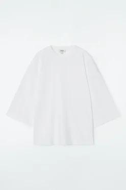 Outlet COS TRAPEZE RELAXED T-SHIRT WHITE