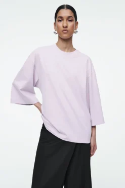 Outlet COS TRAPEZE RELAXED T-SHIRT LILAC