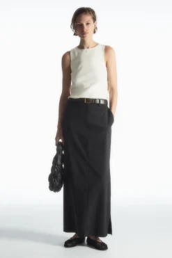 COS TUBULAR KNITTED TANK TOP IVORY