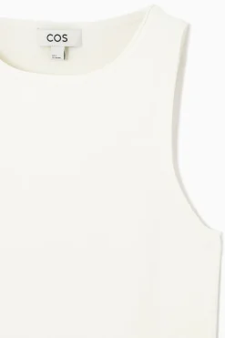 COS TUBULAR KNITTED TANK TOP IVORY