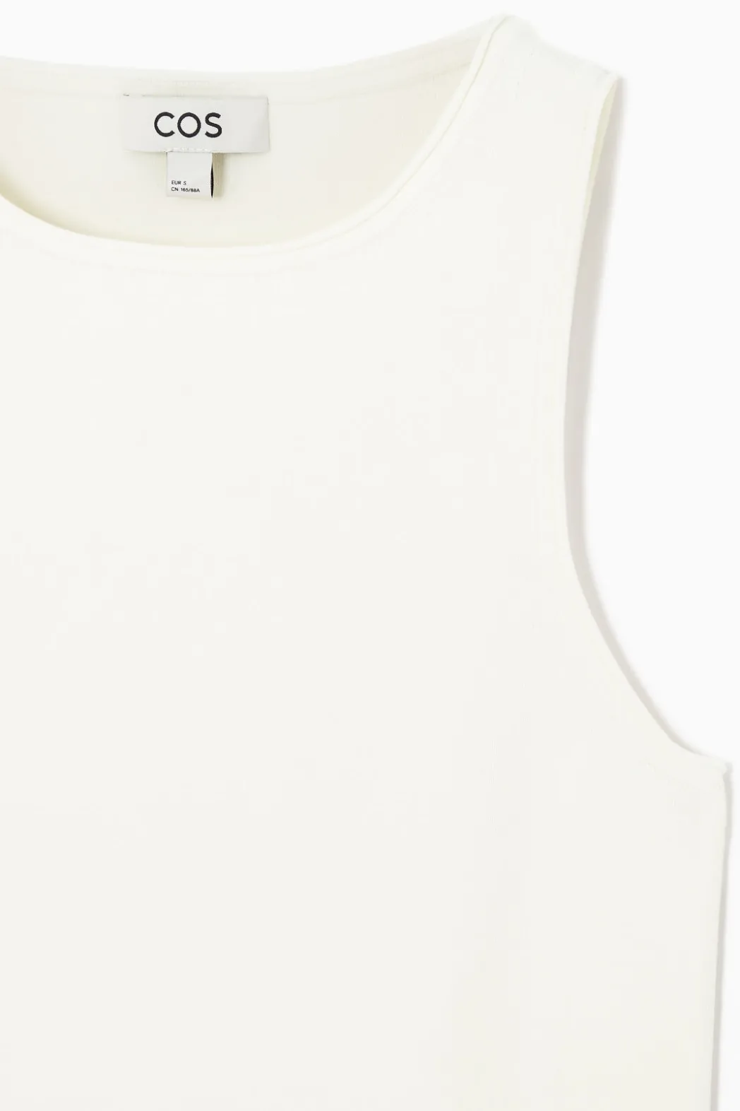 COS TUBULAR KNITTED TANK TOP IVORY