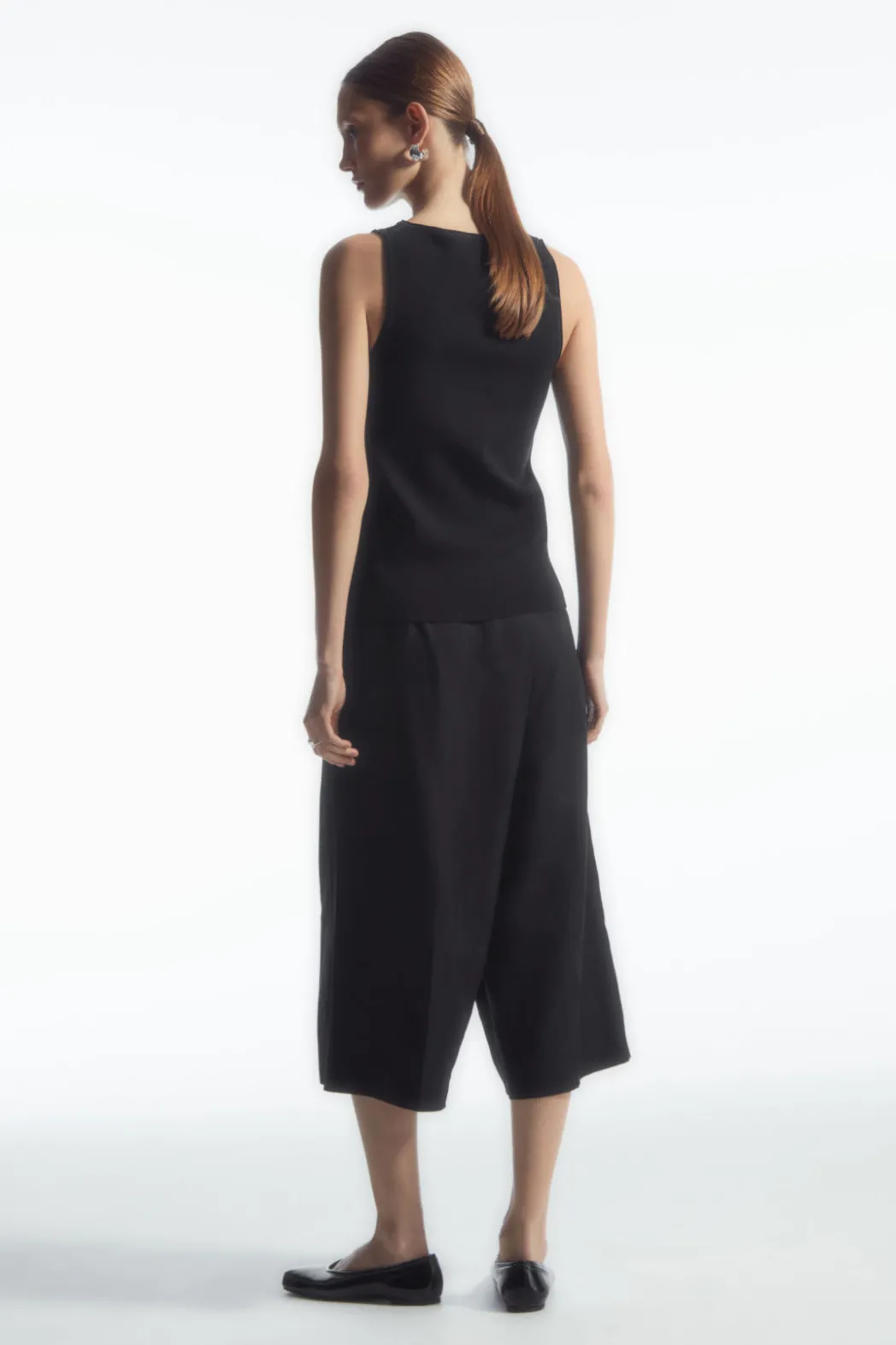 Best COS TUBULAR KNITTED TANK TOP BLACK