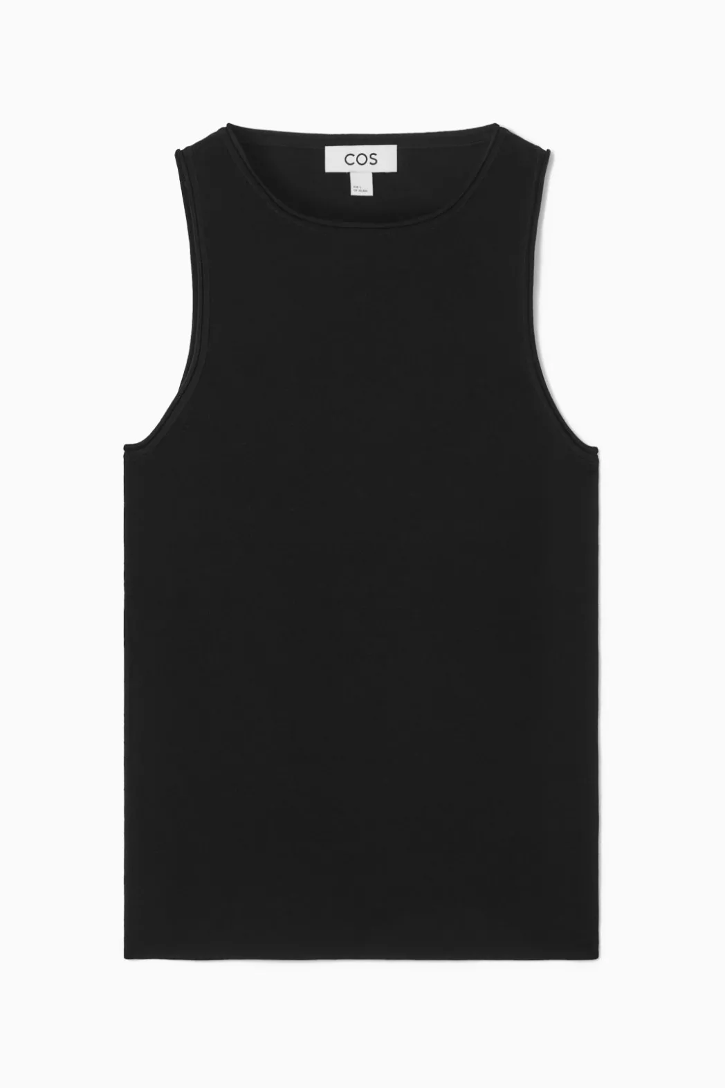 Best COS TUBULAR KNITTED TANK TOP BLACK