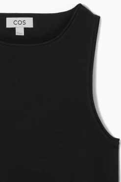 Best COS TUBULAR KNITTED TANK TOP BLACK
