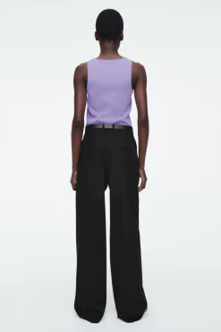 Sale COS TUBULAR KNITTED TANK TOP LILAC