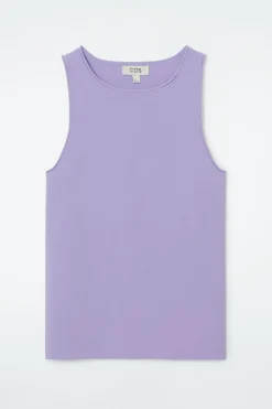 Sale COS TUBULAR KNITTED TANK TOP LILAC