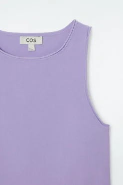 Sale COS TUBULAR KNITTED TANK TOP LILAC
