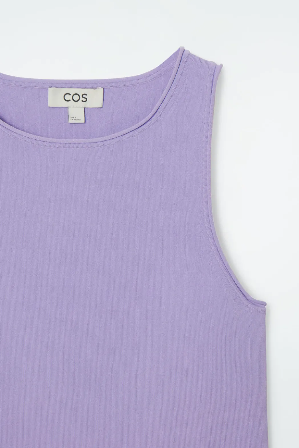 Sale COS TUBULAR KNITTED TANK TOP LILAC