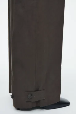 Outlet COS TWILL BOILERSUIT DARK BROWN