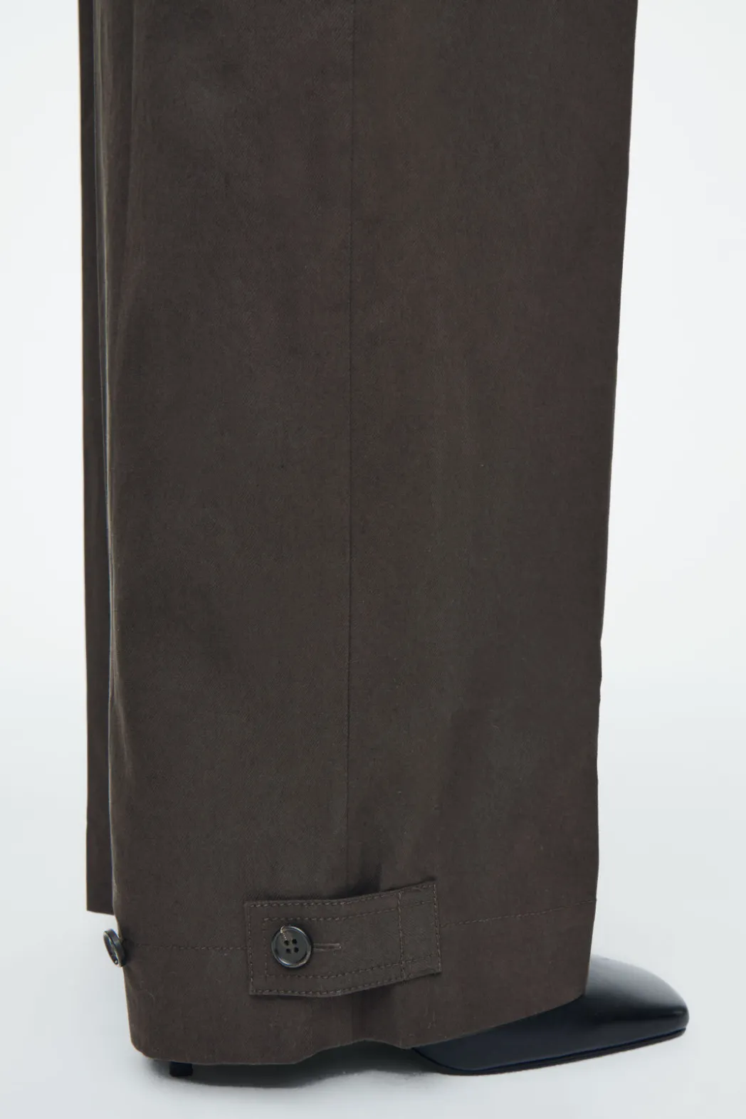 Outlet COS TWILL BOILERSUIT DARK BROWN
