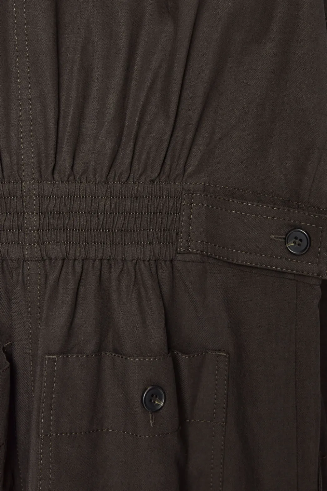 Outlet COS TWILL BOILERSUIT DARK BROWN