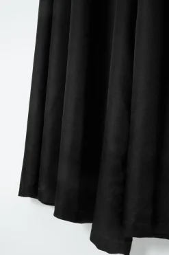 Online COS TWILL PALAZZO PANTS BLACK