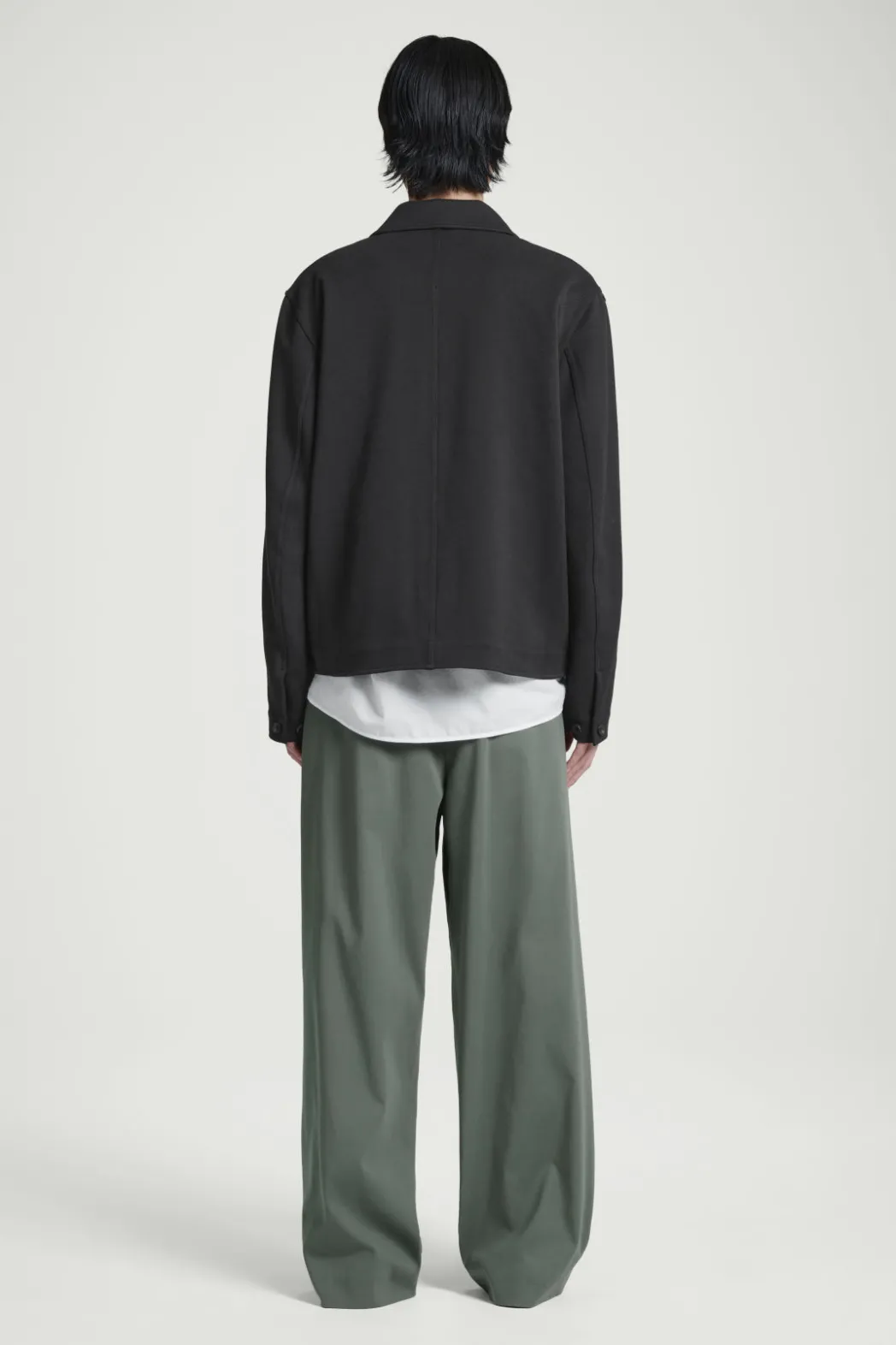 COS TWILL UTILITY JACKET BLACK