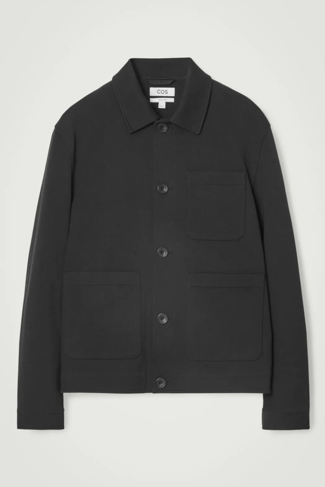 COS TWILL UTILITY JACKET BLACK