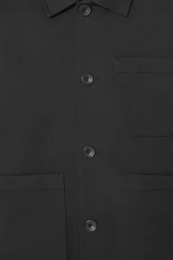 COS TWILL UTILITY JACKET BLACK