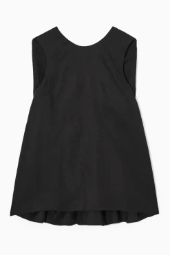 Online COS TWIST-BACK SLEEVELESS TOP BLACK