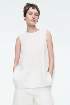 Best COS TWIST-BACK SLEEVELESS TOP WHITE