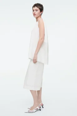 Best COS TWIST-BACK SLEEVELESS TOP WHITE