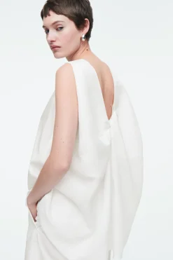 Best COS TWIST-BACK SLEEVELESS TOP WHITE