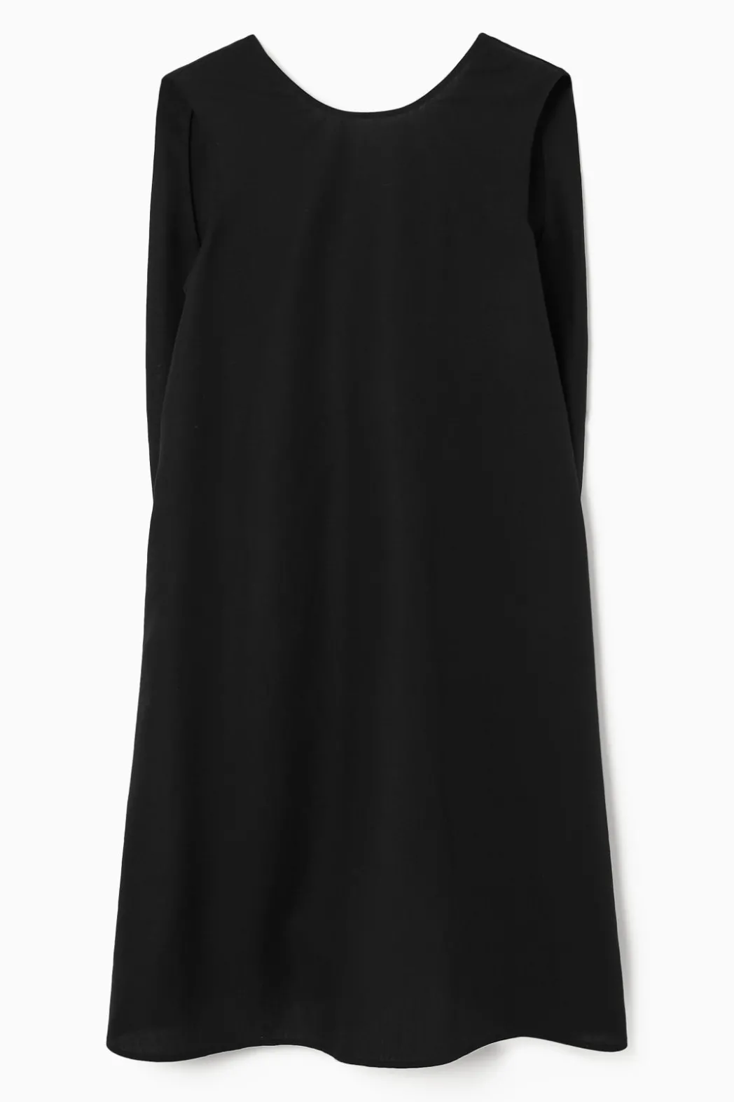 New COS TWIST-DETAIL MINI DRESS BLACK