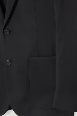 Online COS UNSTRUCTURED WOOL BLAZER - REGULAR BLACK