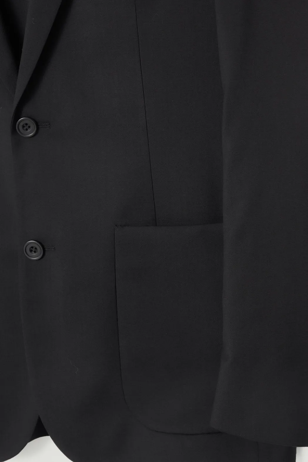 Online COS UNSTRUCTURED WOOL BLAZER - REGULAR BLACK