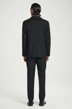 Online COS UNSTRUCTURED WOOL BLAZER - REGULAR BLACK